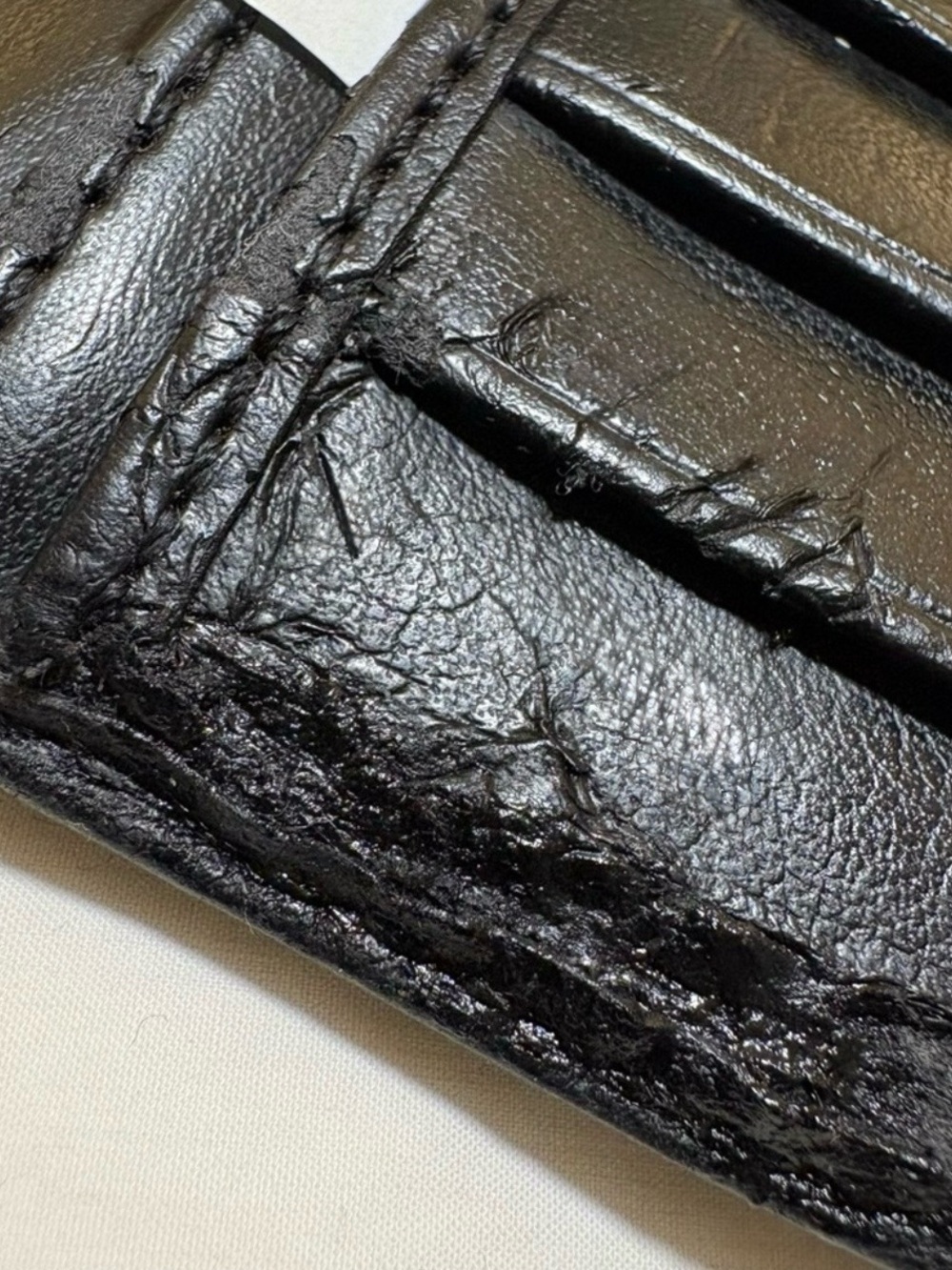 COACH - Ashley Black & Python Embossed Wallet / Checkbook Set - Picture 4 of 5